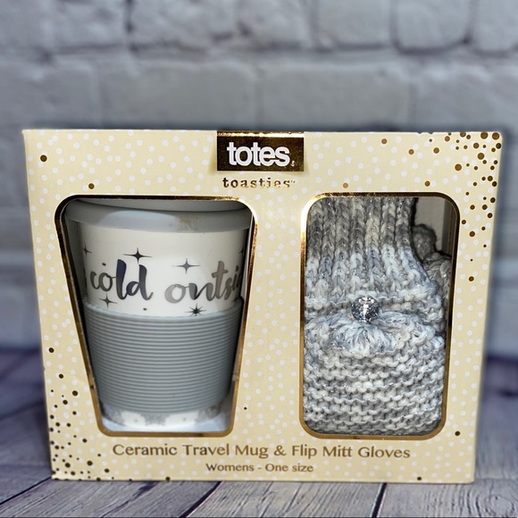 totes Accessories Totes Ceramic Travel Mug Finger Hole Gloves